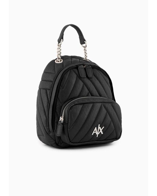Armani Exchange Black Backpacks