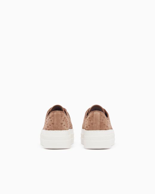 ARMANI EXCHANGE White Low Cut Sneakers