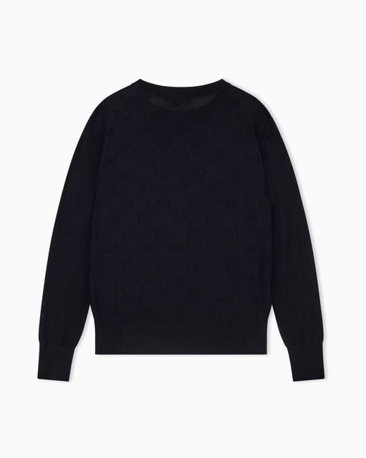ARMANI EXCHANGE Blue Regular Fit Pullover