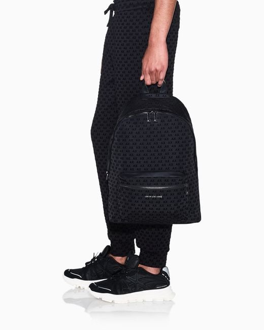 ARMANI EXCHANGE Blue Backpack for men