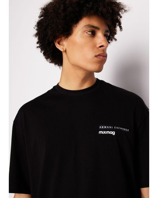 Camisetas De Corte Desenfadado Armani Exchange de hombre de color Black