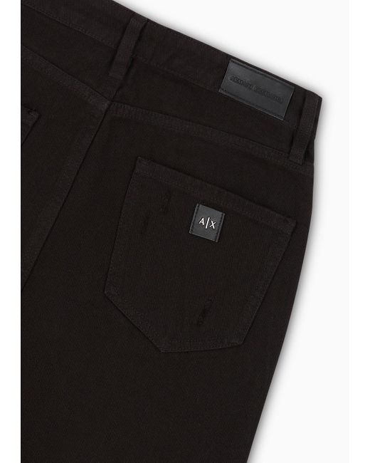 Armani Exchange Black Tapered Jeans