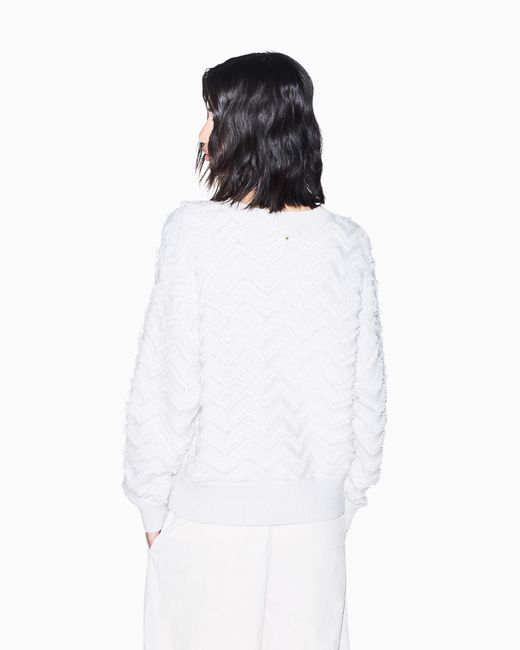 ARMANI EXCHANGE White Regular Fit Pullover