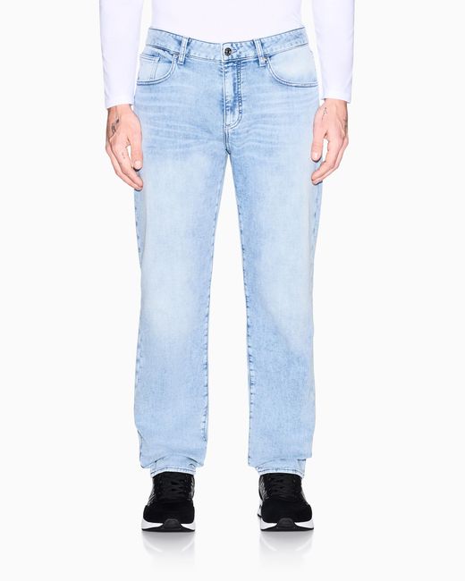 ARMANI EXCHANGE Blue Comfort Slim-Fit Jeans Essential for men