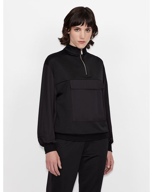 armani exchange half zip