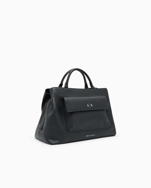 ARMANI EXCHANGE Black Handbag With Shoulder Strap With Logo