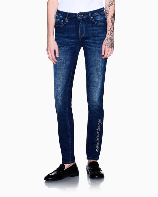 ARMANI EXCHANGE Blue Slim Fit 5 Pockets Pant