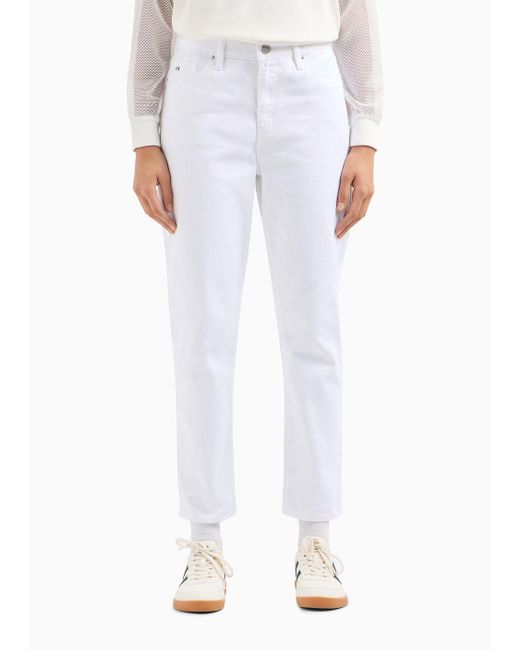 Jeans Boyfriend di Armani Exchange in White