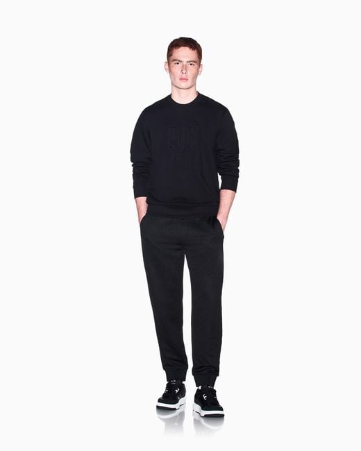 ARMANI EXCHANGE Blue Regular Fit Trousers for men