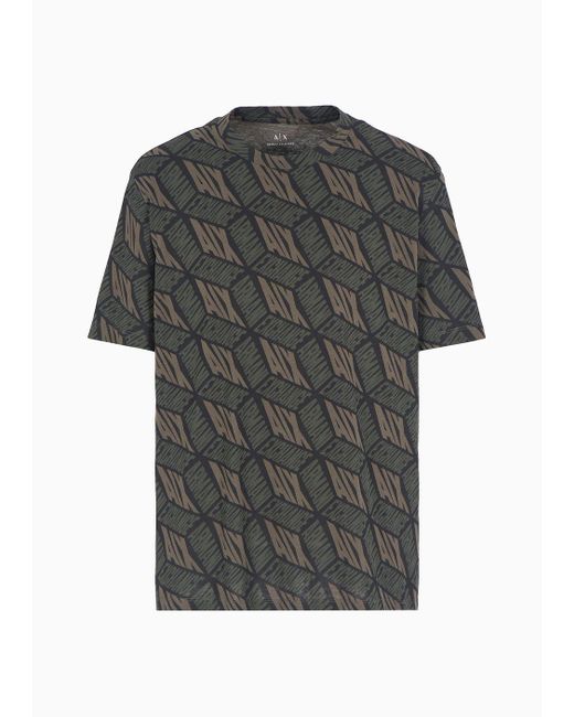 Armani Exchange Gray Regular Fit T-shirts for men