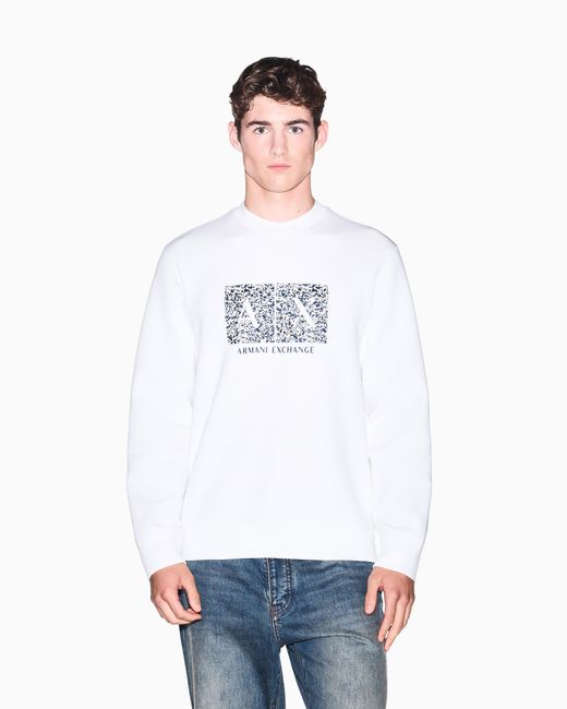 ARMANI EXCHANGE White Sweatshirt for men