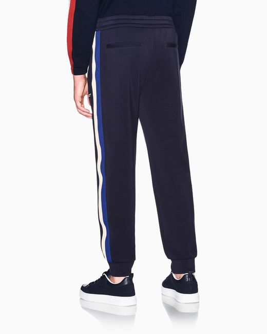 ARMANI EXCHANGE Blue Regular Fit Trousers for men