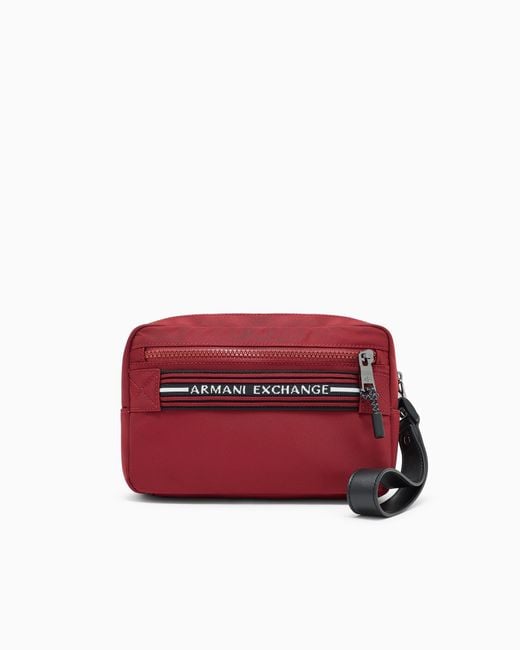 Bolsa Con Logo ARMANI EXCHANGE de hombre de color Red