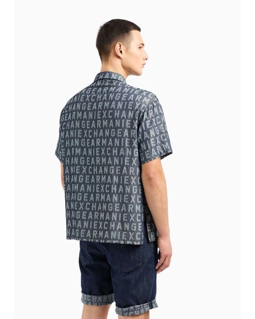 Chemises Décontractées Armani Exchange pour homme en coloris Gray