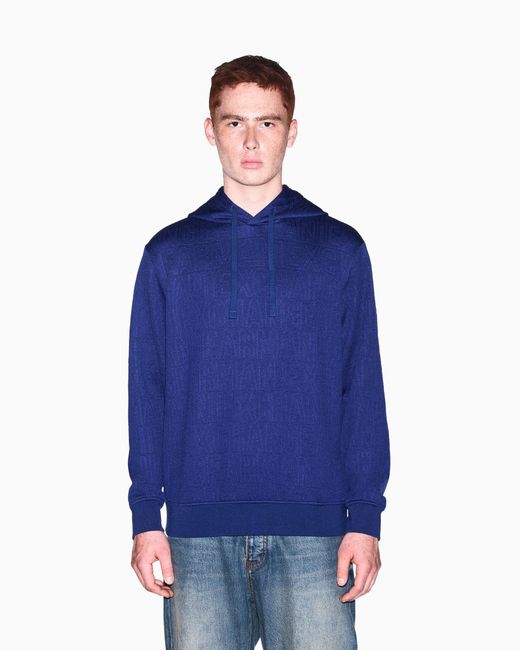 ARMANI EXCHANGE Blue Sweatshirt for men