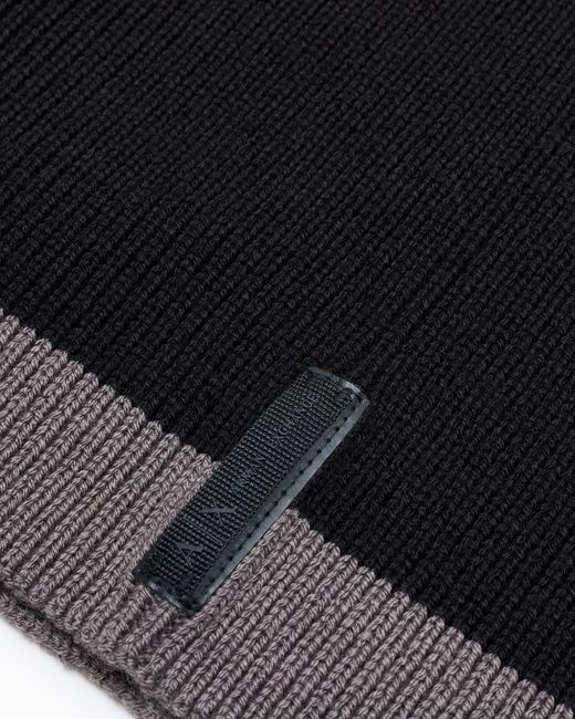 ARMANI EXCHANGE Black Soft Neck Scarf for men
