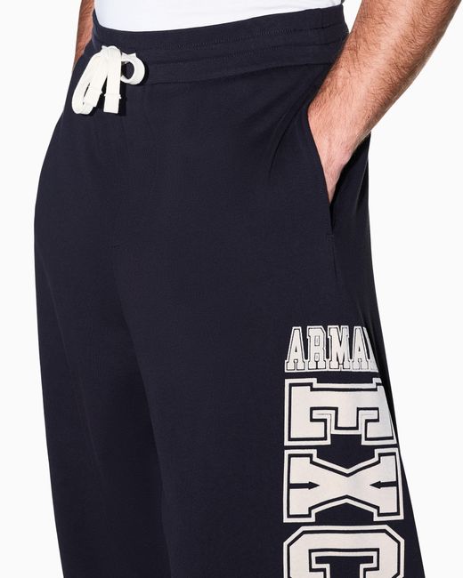 ARMANI EXCHANGE Blue Oversized Trousers for men