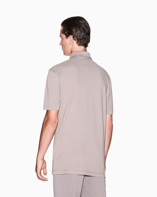 ARMANI EXCHANGE Pink Regular Fit Polo Shirt Icon for men