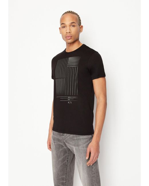 Armani Exchange Slim Fit T-shirts in Schwarz für Herren | Lyst DE