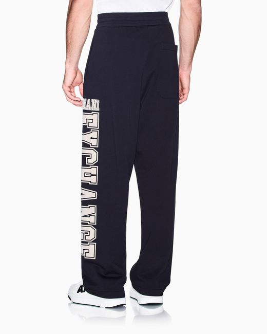ARMANI EXCHANGE Blue Oversized Trousers for men