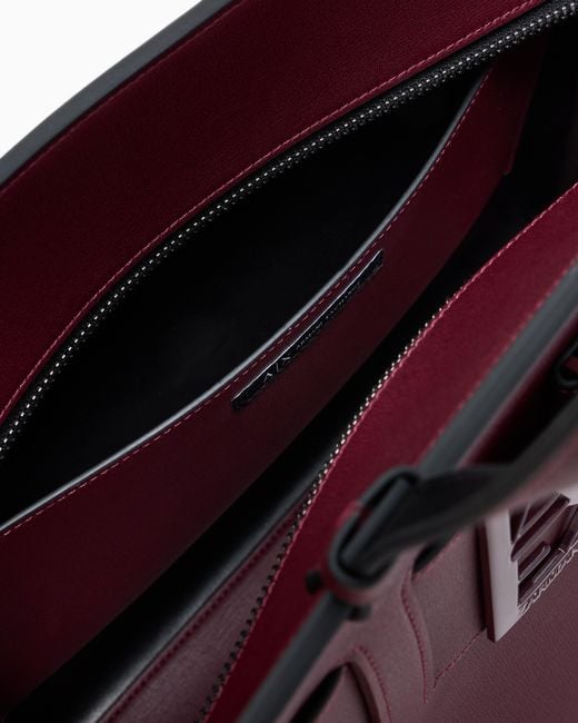 Bolso Tote Grande Con Doble Asa Y Bandolera ARMANI EXCHANGE de color Purple