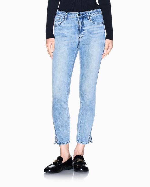 ARMANI EXCHANGE Blue Super Skinny Jeans
