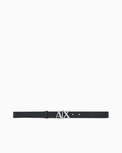 ARMANI EXCHANGE White Leather Bel