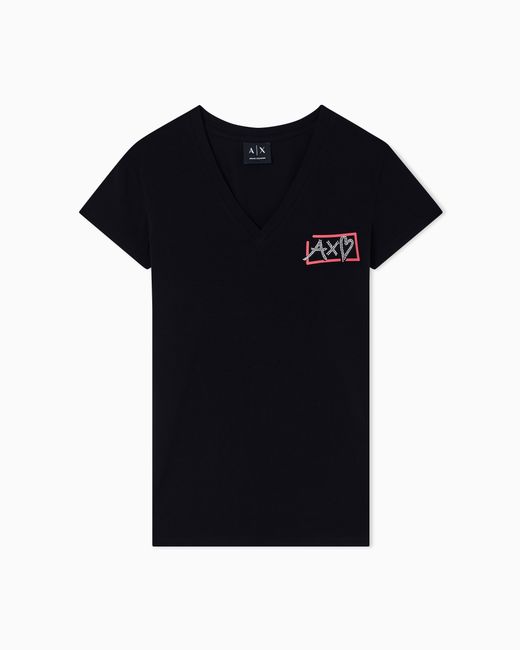 ARMANI EXCHANGE Black Slim Fit T-Shirt