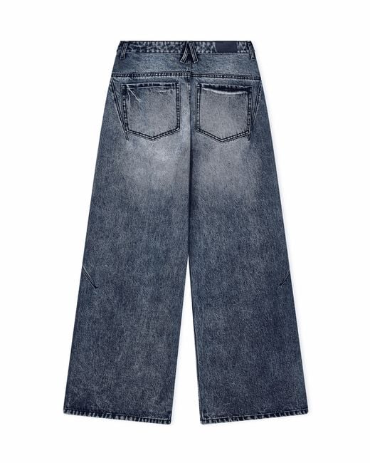 ARMANI EXCHANGE Blue Oversized Fit 5-Pocket Pants