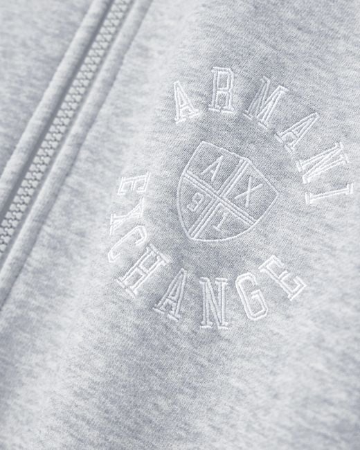 ARMANI EXCHANGE White Sweatshirt Cotton French Terry