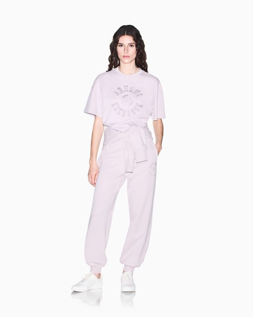 ARMANI EXCHANGE Pink Oversized T-Shirt Heavy Cotton Jersey