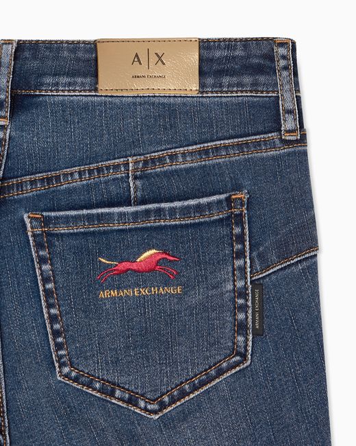 ARMANI EXCHANGE Blue Super Skinny Jeans