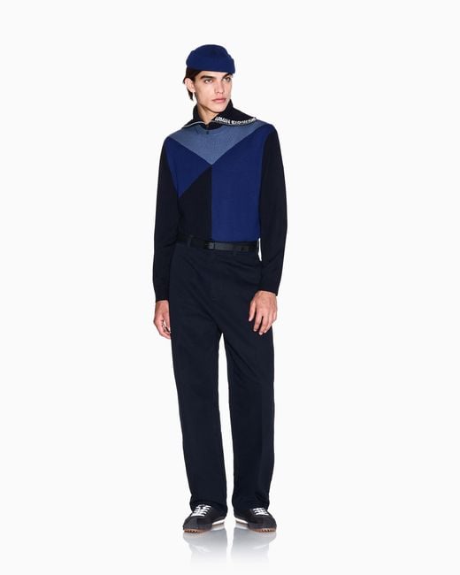 ARMANI EXCHANGE Blue Regular Fit Pullover for men