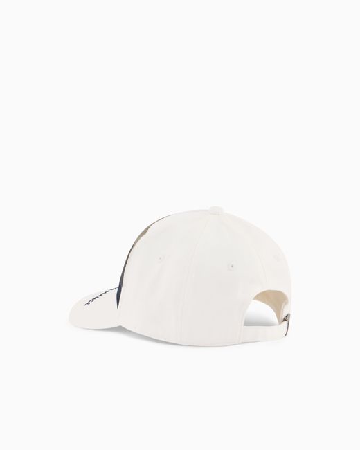 ARMANI EXCHANGE Farbblock-Schirmmütze in White für Herren