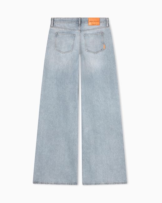 ARMANI EXCHANGE Blue Loose Fit Denim Used Jeans