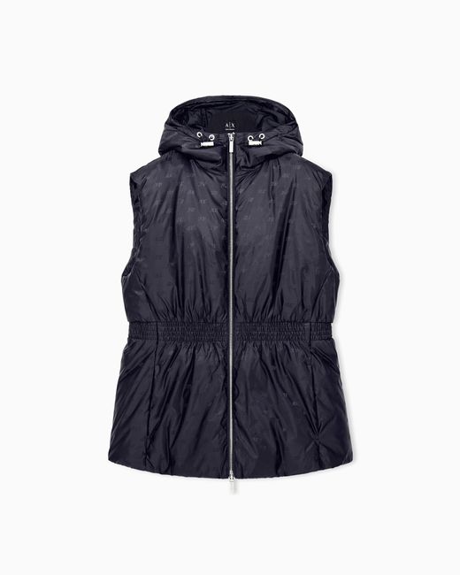ARMANI EXCHANGE Blue Sleeveless Jacket