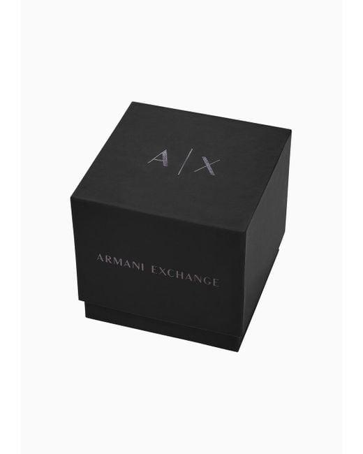Armani Exchange Black Three-hand Date Two-tone Stainless Steel Watch for men