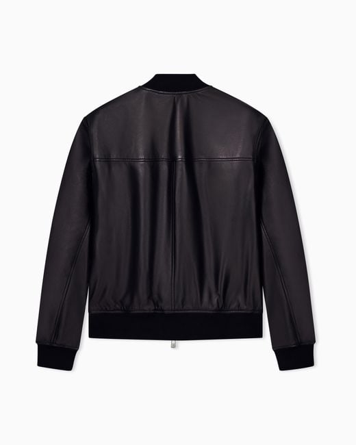 ARMANI EXCHANGE Blue Regular Fit Blouson Jacket for men