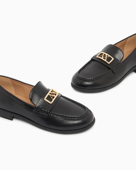 ARMANI EXCHANGE White Loafers
