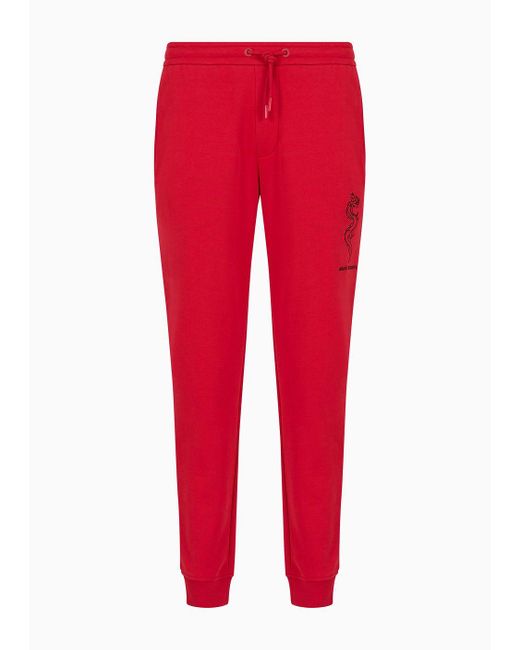 Armani Exchange Red Lunar New Year Joggers for men