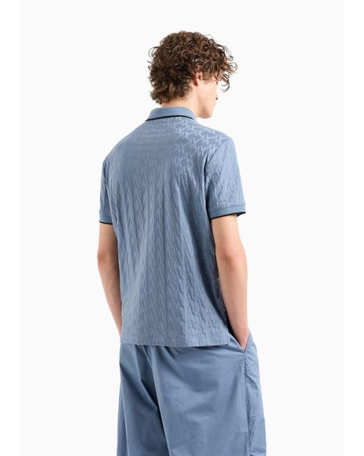 Armani Exchange Blue Polo Shirts for men