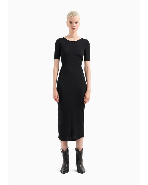 Armani Exchange Black Midi Dresses