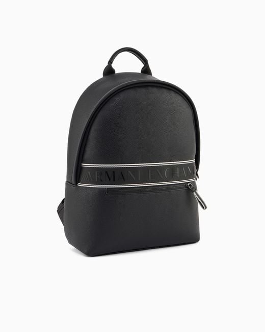 ARMANI EXCHANGE Black Backpack for men