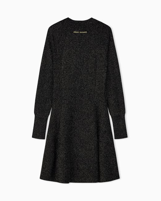 ARMANI EXCHANGE Black Slim Fit Dress Knit