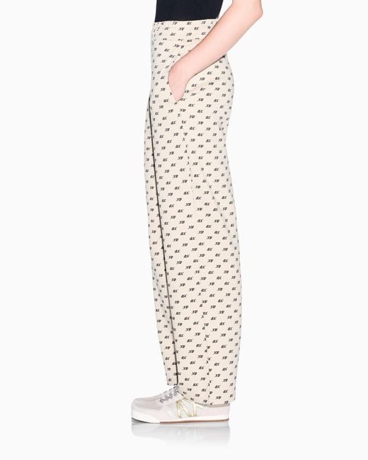 ARMANI EXCHANGE White Regular Fit Trousers