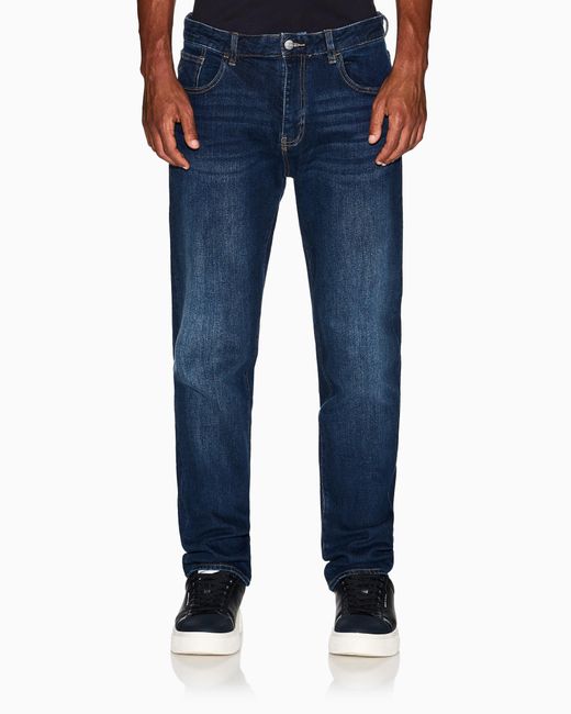 Vaqueros De Corte Recto Con Cinco Bolsillos Essential ARMANI EXCHANGE de hombre de color Blue