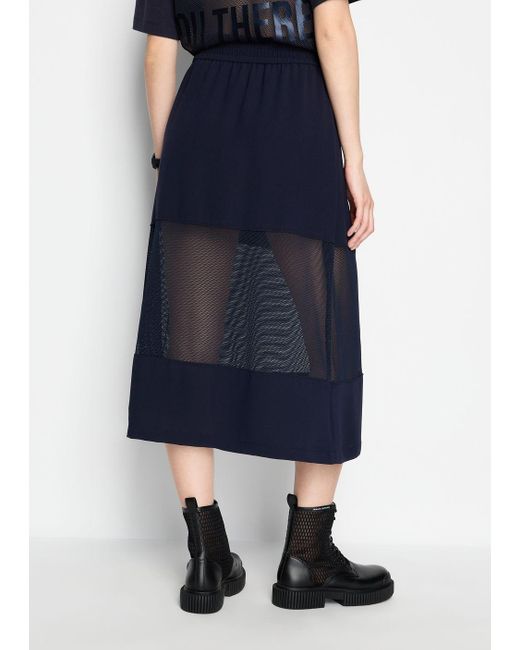 Armani Exchange Blue Midi Skirts