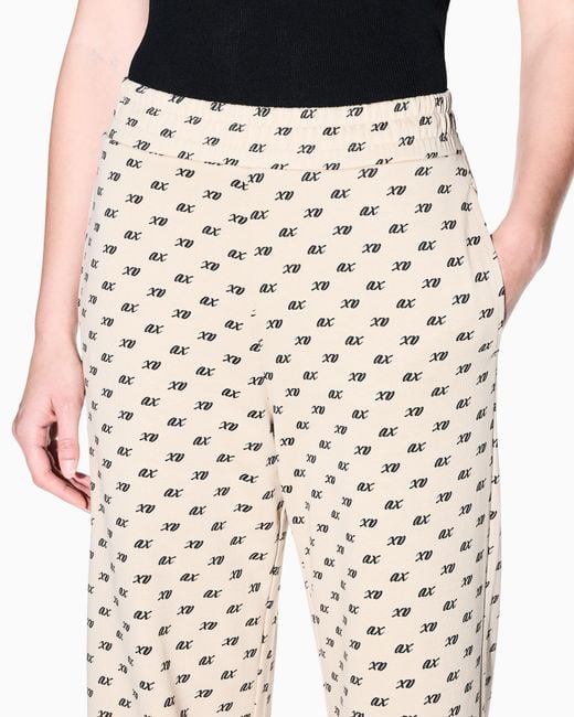 ARMANI EXCHANGE White Regular Fit Trousers