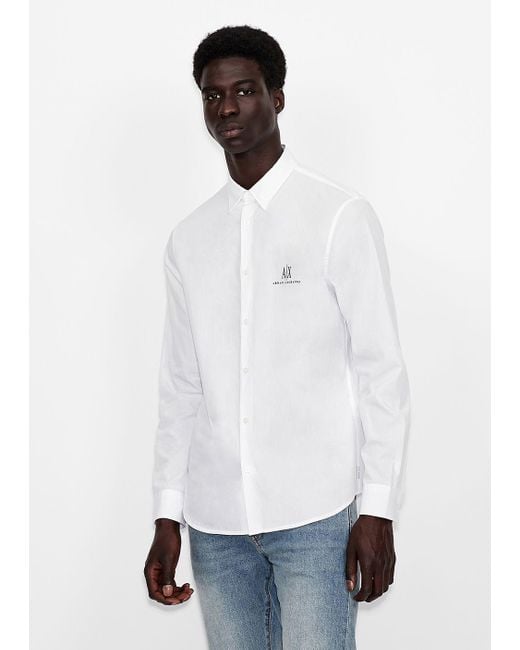white armani shirt