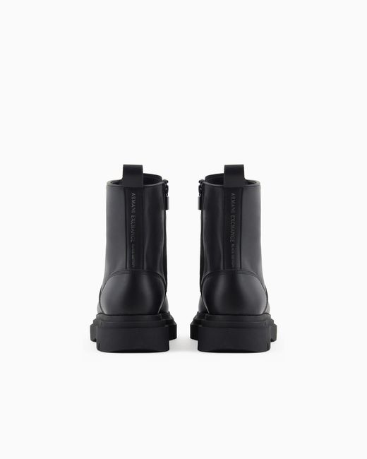Anfibi di ARMANI EXCHANGE in Black da Uomo